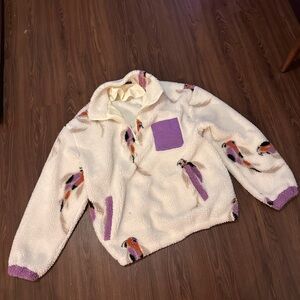 TAYLOR SWIFT KOI FISH SHERPA PULLOVER SPEAK NOW TAYLORS VERSION